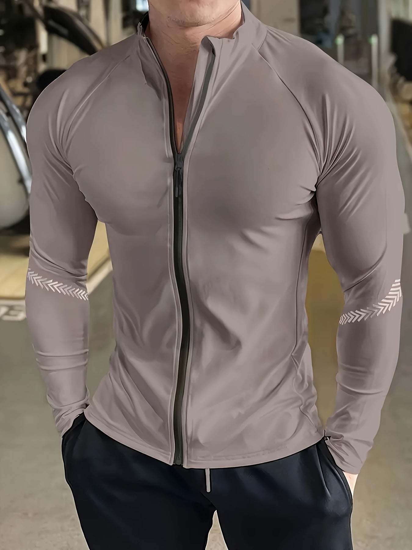 Chaqueta de manga larga ultra transpirable con protección UV para hombre