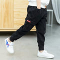 Autumn Trousers Outer Wear Men's Medium And Big Children's Overalls Casual New Fashion