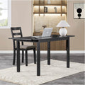 Mesa de comedor extensible de 59 pulgadas, moderna mesa de comedor para 4-8 personas, mesa de cocina de madera, para comedor, oficina, sala de estar pequeña, color negro