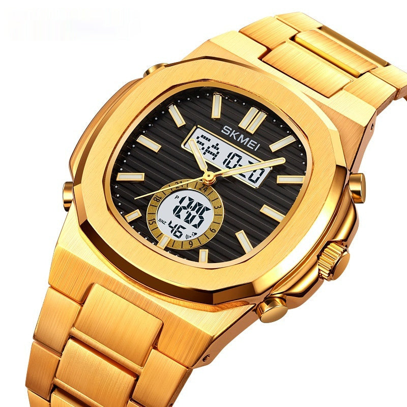 Elegante reloj deportivo impermeable para exteriores con pantalla luminosa para estudiantes.