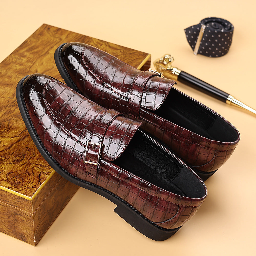 Zapatos casuales elegantes de cuero para hombre en tallas grandes