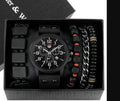 Reloj para hombre, regalo de negocios, pulsera, collar, reloj, conjunto
