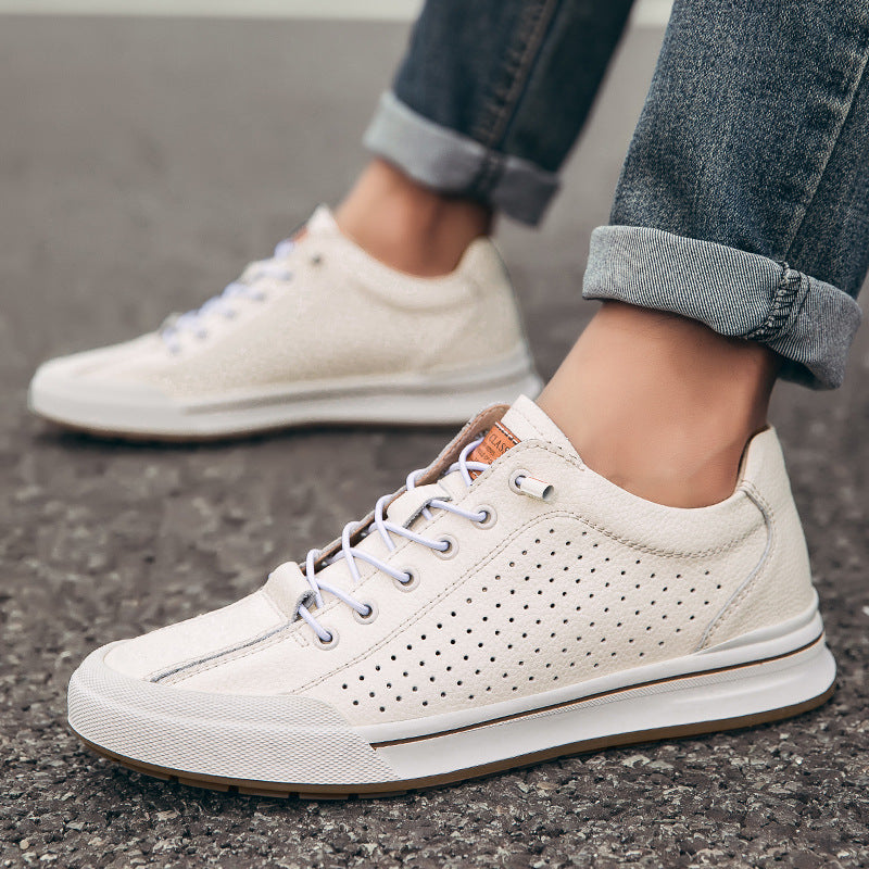 Nuevos zapatos de primavera para hombre, elegantes y transpirables.