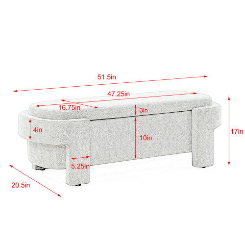 Linen Upholstered Bench Women Casual Fashion Everyday Streetwear