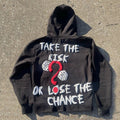 Men's Simple Print Long-sleeve Pullover Hoodie