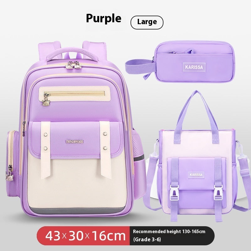 Mochila escolar de tela Oxford para niños de gran capacidad
