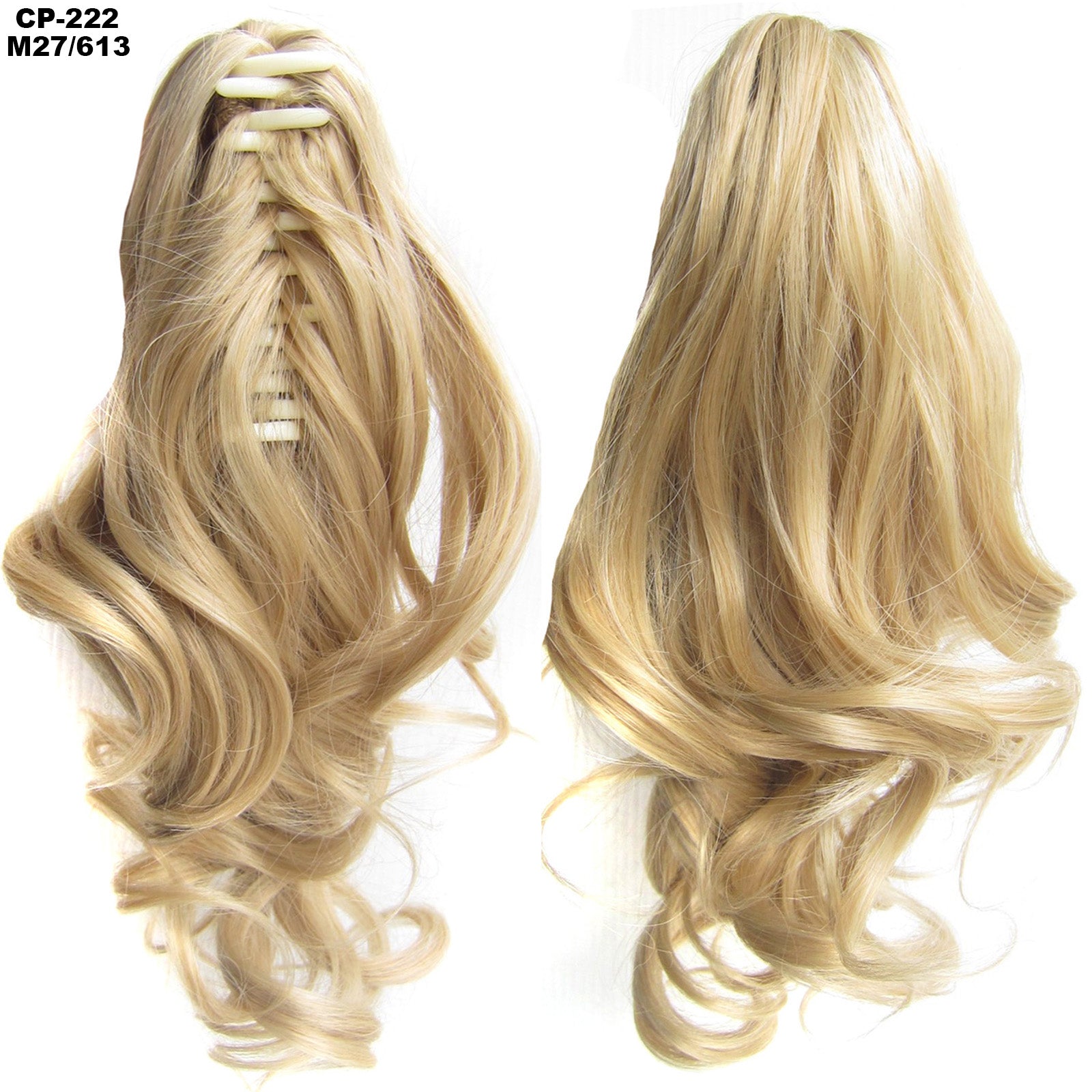 Cola de caballo ondulada larga, envuelta alrededor de la cola de caballo, con clip, tocado, postizo gris, extensiones naturales