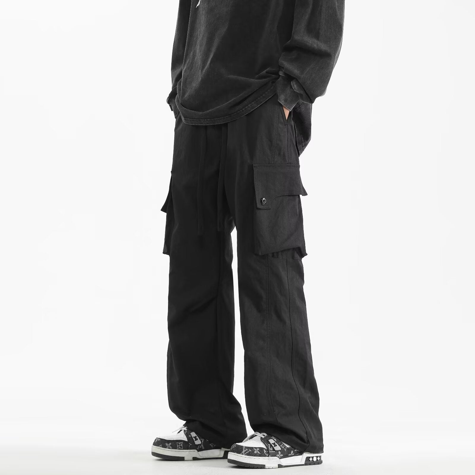 Pantalones de trabajo casuales holgados para hombre para verano