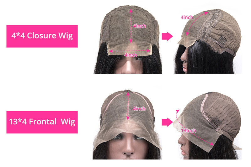 Pelucas de cabello humano con diadema y ondas al agua brasileñas