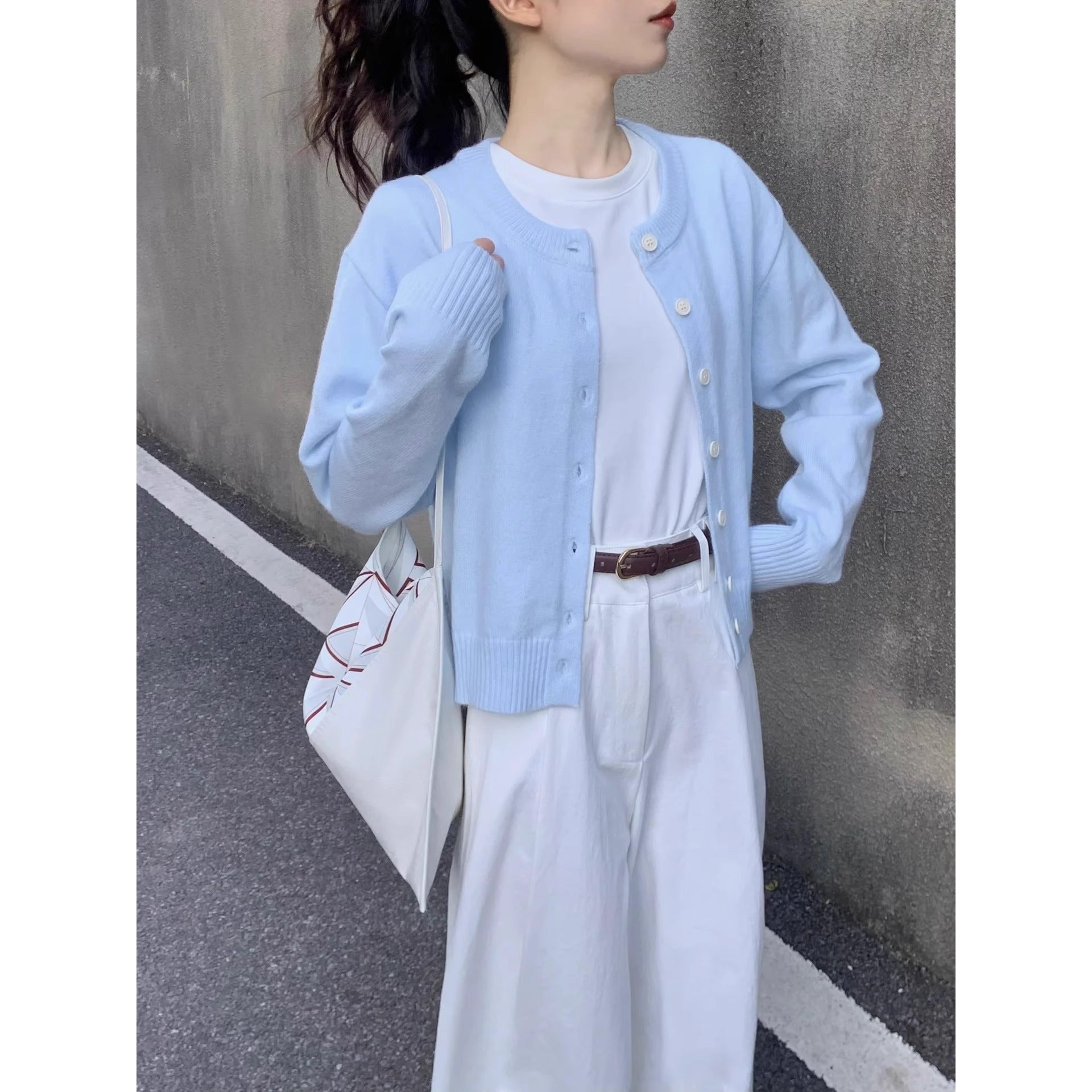 Soft And Cozy Single-breasted Cardigan Knit Top