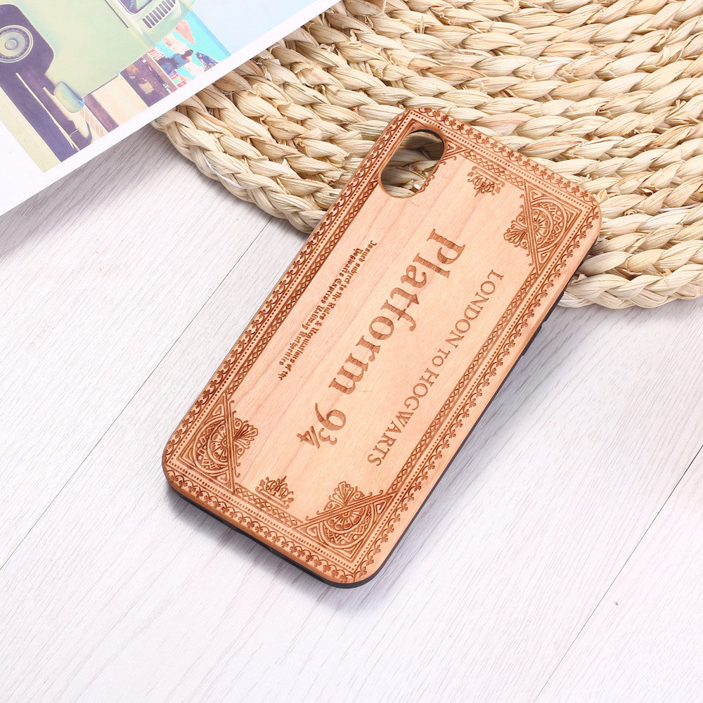 Funda de madera para teléfono