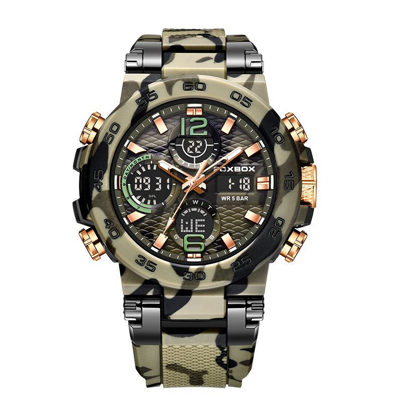 Reloj deportivo elegante y multifuncional con resistencia al agua.