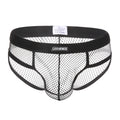 Calzoncillos de malla para hombre, diseño sexy de tiro bajo, nuevo estilo