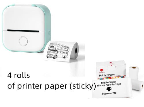 Mini impresora térmica portátil de etiquetas, impresora de fotos para el hogar, impresora de preguntas incorrectas para estudiantes, mini impresora de etiquetas compatible con Bluetooth, etiqueta de precio