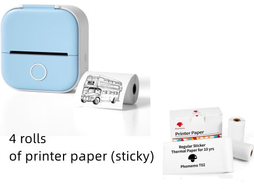 Mini impresora térmica portátil de etiquetas, impresora de fotos para el hogar, impresora de preguntas incorrectas para estudiantes, mini impresora de etiquetas compatible con Bluetooth, etiqueta de precio