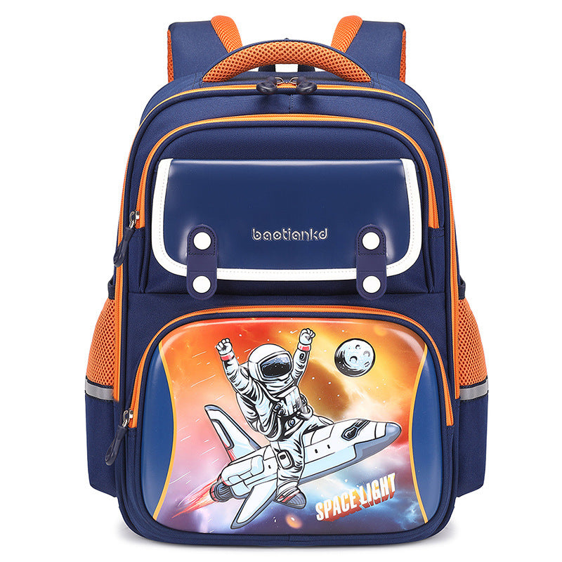 Mochila escolar para niños, ligera, de gran capacidad y con dibujos animados.
