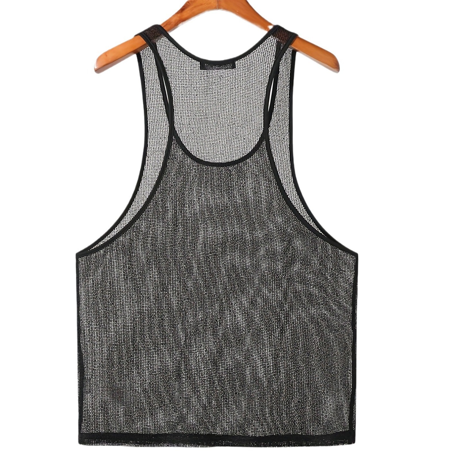 Camisa de color liso para uso exterior, chaleco informal de punto en forma de I