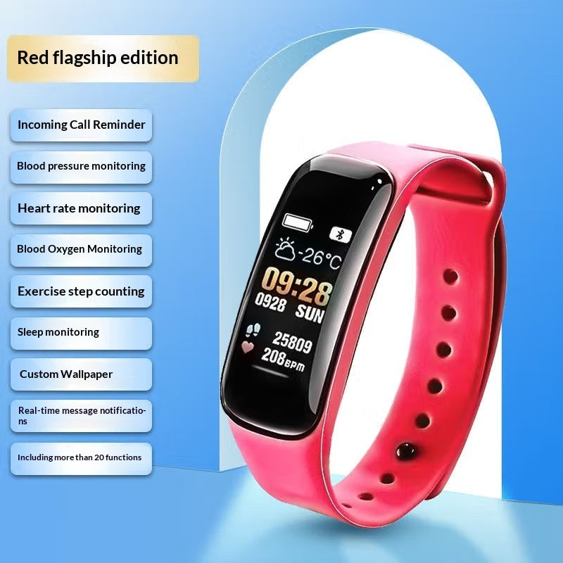 Reloj despertador inteligente con Bluetooth y podómetro multifuncional para fitness