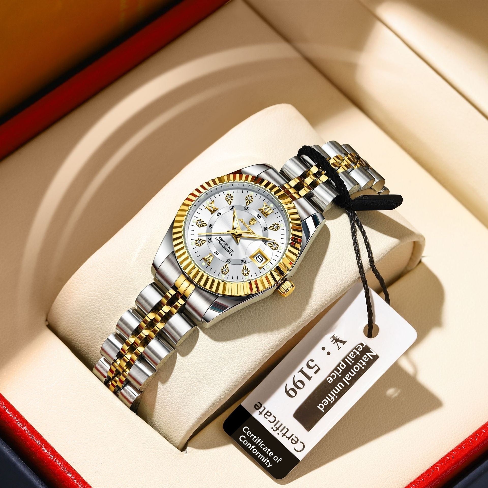 Stylish Minimalist And Personalized Alloy Watch For Women