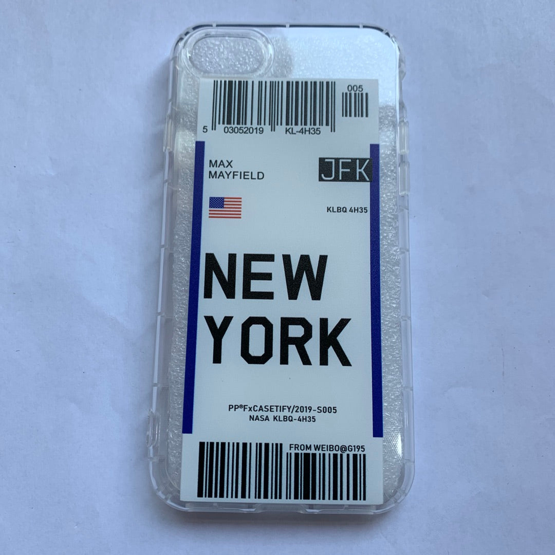Estuche para teléfono con boleto