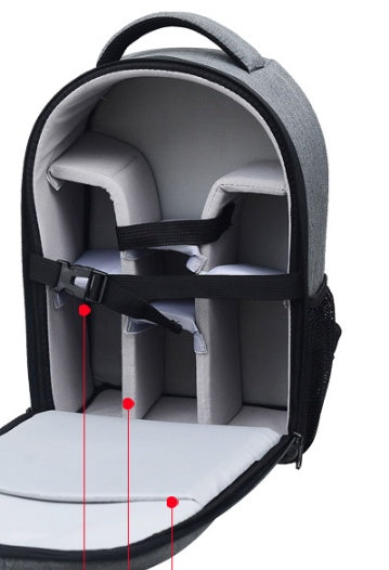 Mochila impermeable personalizada para cámara y portátil, nueva. 