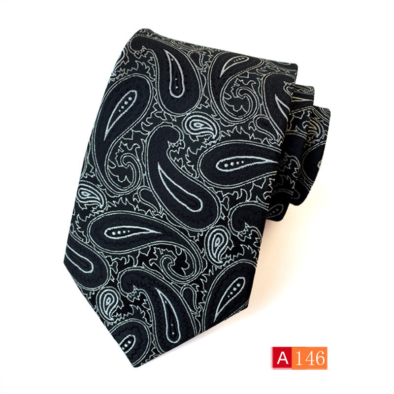 Corbata de jacquard de poliéster para hombre, informal y formal