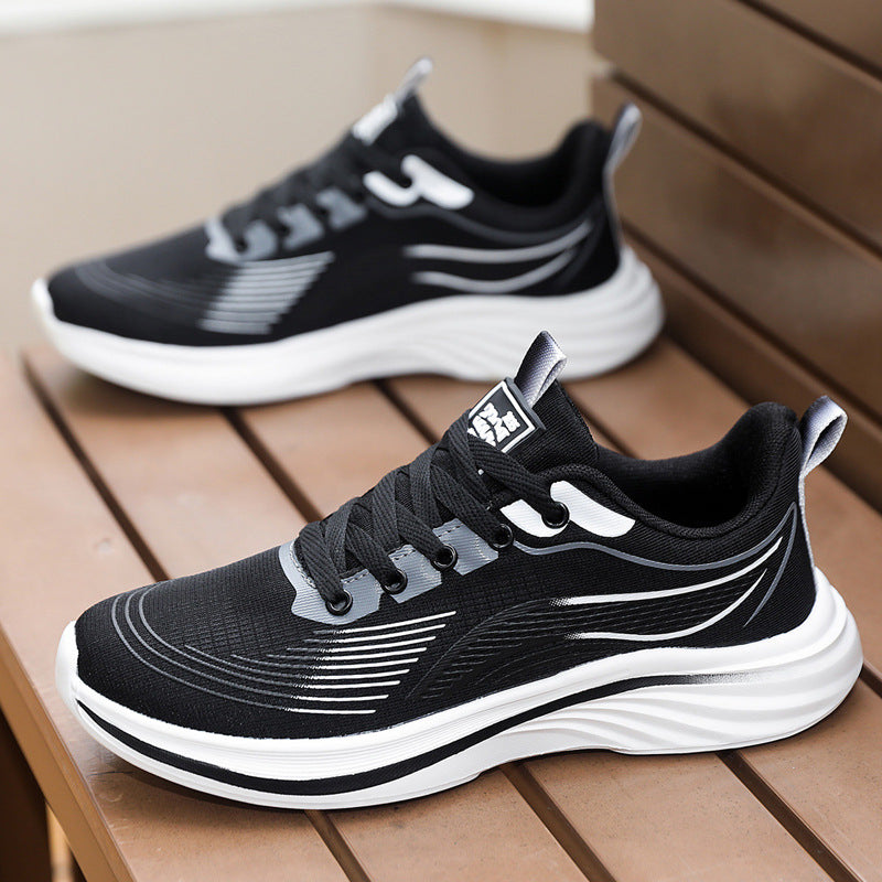 Zapatos para hombre transpirables, de suela blanda, ligeros, deportivos y casuales.