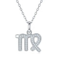 12 Zodiac Signs Virgo Set With Top quality Moissanite Luxurious And Fashionable Light Luxury Trend Jewelry Silver Necklace Pendant Silver plated Platinum
