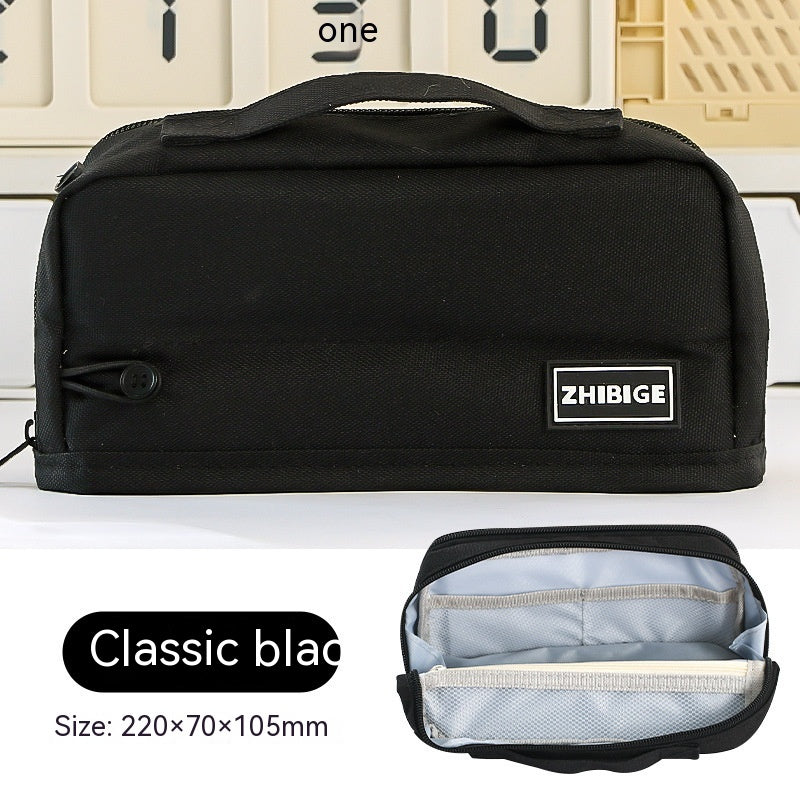 Estuche para lápices de gran capacidad y doble cara para estudiantes