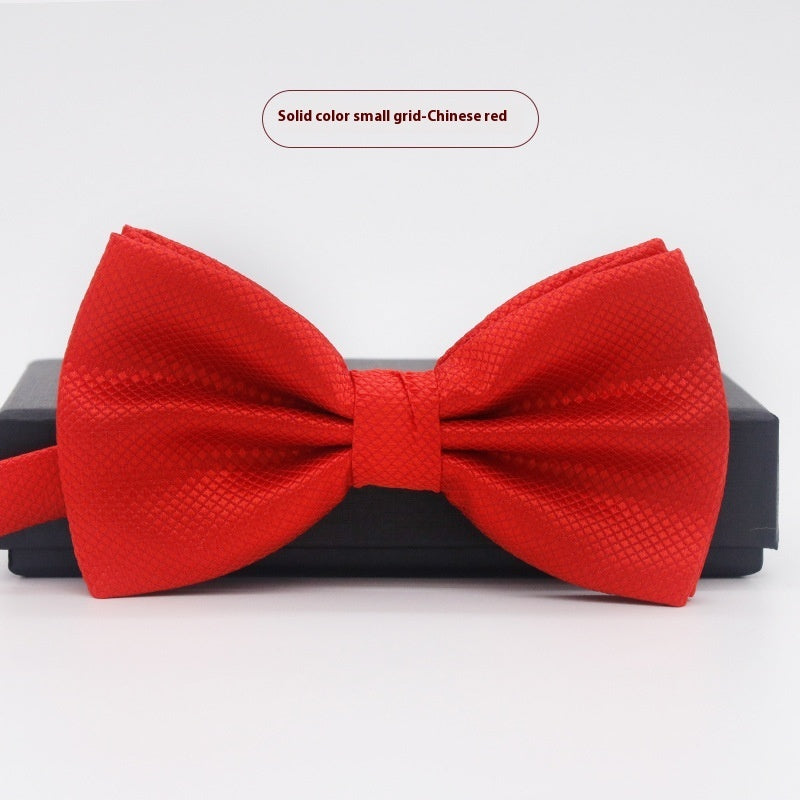 Corbata de lazo para novio, de color liso, para boda, negocios, informal, para hombre