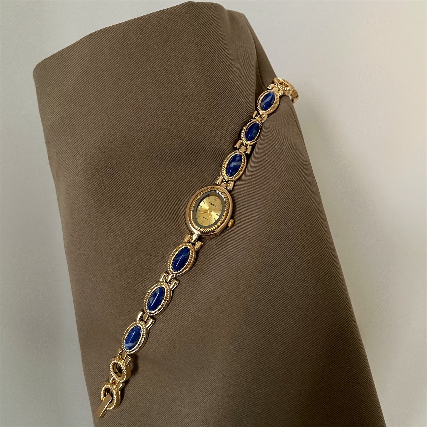 Reloj de pulsera con cuentas de ágata para mujer