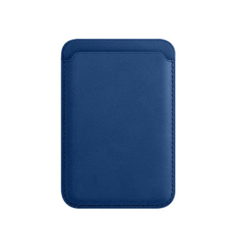 Compatible con Apple, funda protectora de cuero con bolsa para tarjeta magnética