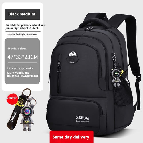 Mochila para niños de gran capacidad y ligera.