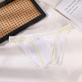 Nueva ropa interior triangular transparente sexy para hombre, cómoda, transpirable y elástica.