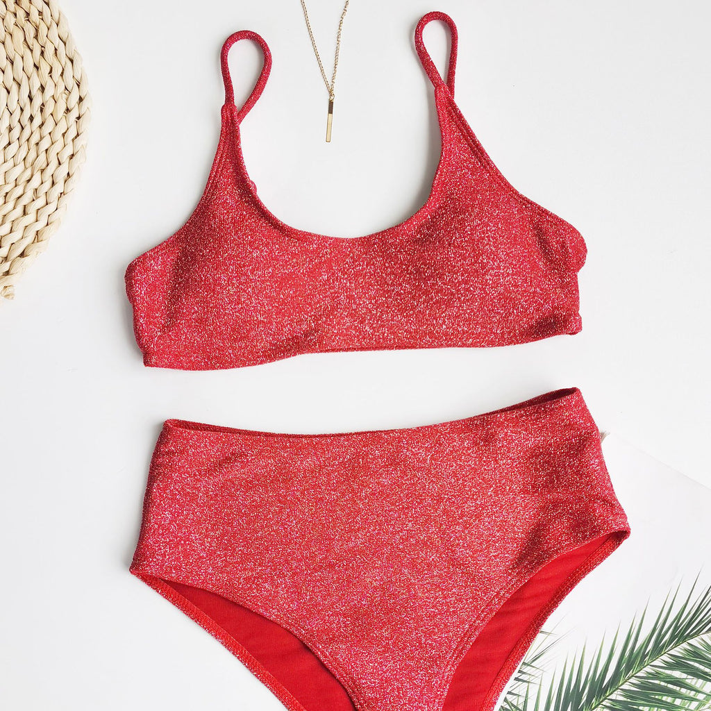 Bikini split swimsuit Women Two Piece Swimsuit Beach Vacation Summer