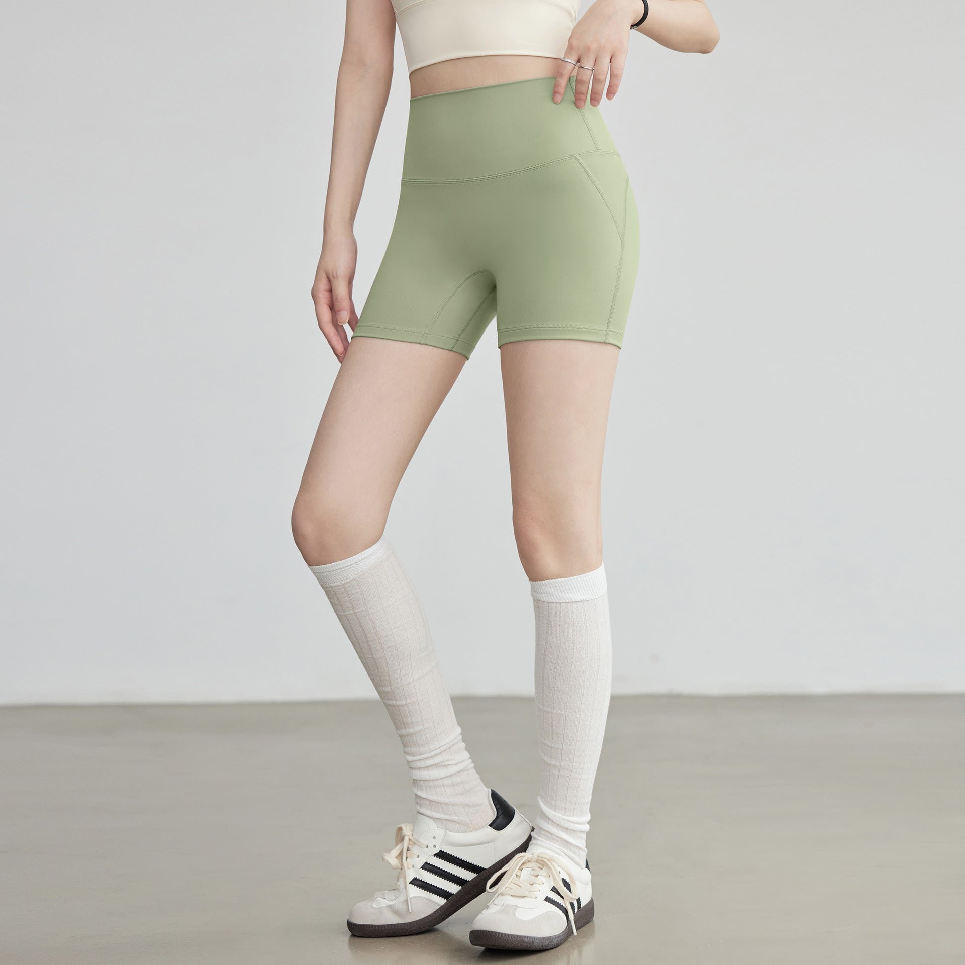 Yoga Shorts For Women High Top Sports Cycling Pants