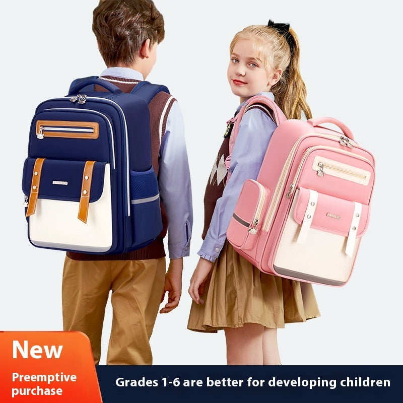 Mochila escolar de tela Oxford para niños de gran capacidad