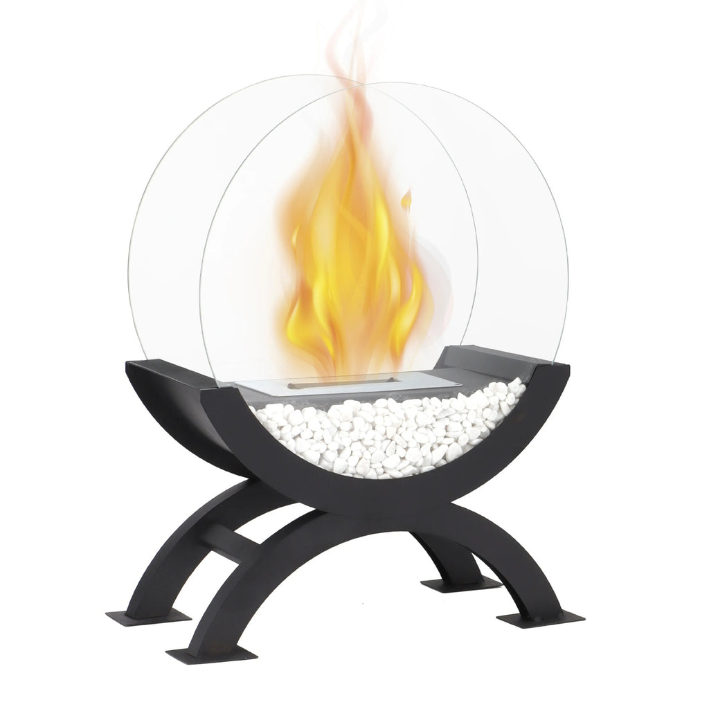 Lámpara de chimenea de alcohol de escritorio pequeña para interiores, calefacción doméstica
