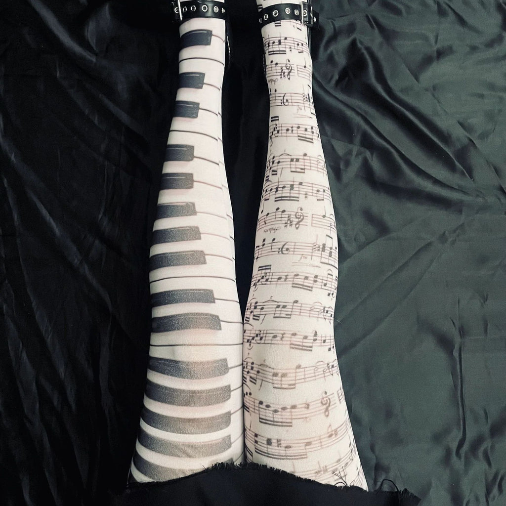 Women's Sweet And Cool Style Double-Sided Printed Tights