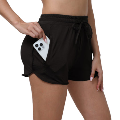 Pantalones cortos minimalistas y elegantes de corte entallado para mujer