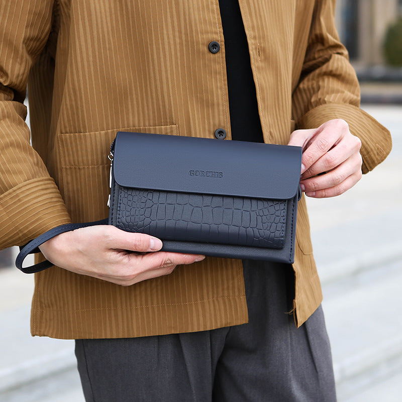 Nuevo bolso de mano informal con múltiples ranuras para tarjetas para hombre