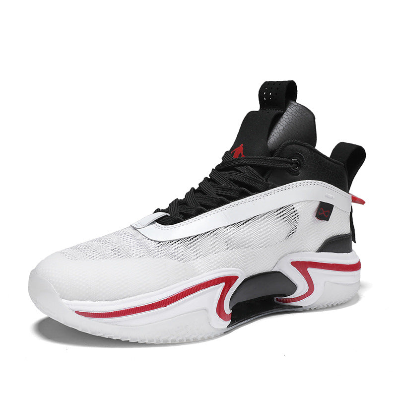 Zapatillas deportivas transpirables de caña alta con amortiguación para hombre