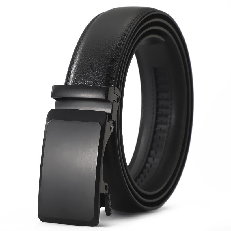 Cinturón de cuero genuino para hombre con hebilla automática