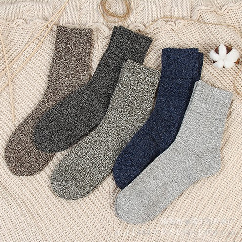Calcetines de hombre de lana estilo étnico vintage para invierno