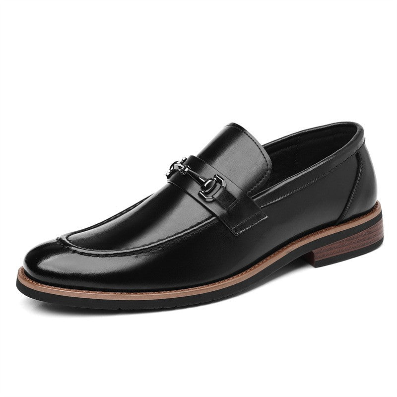 Zapatos de negocios de tacón bajo y suela blanda