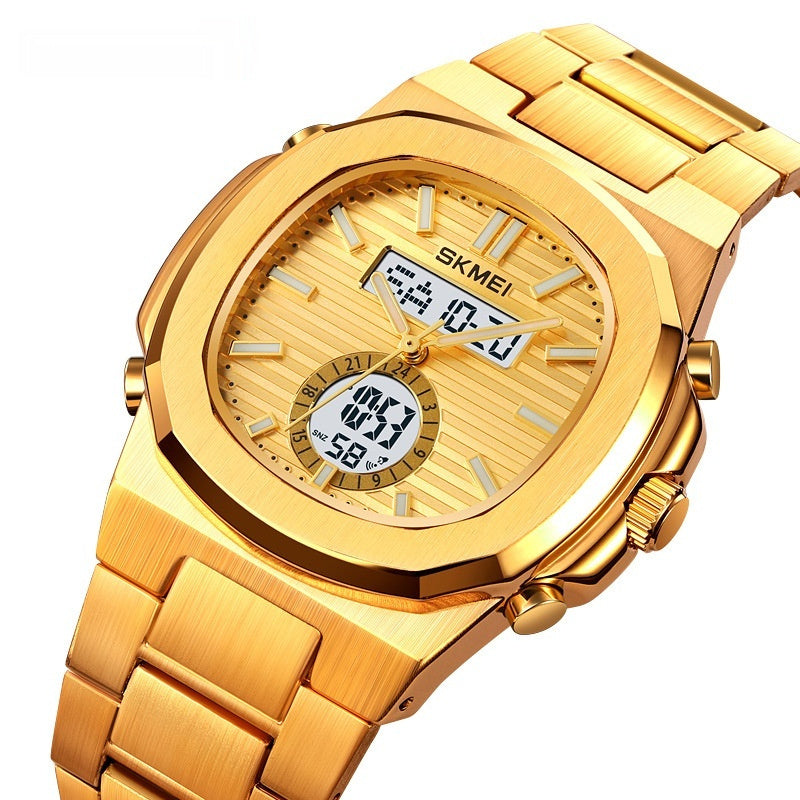 Elegante reloj deportivo impermeable para exteriores con pantalla luminosa para estudiantes.