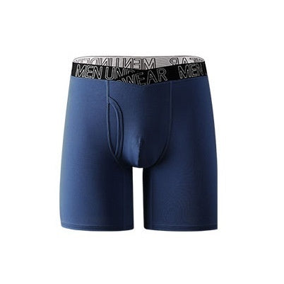 Calzoncillos bóxer transpirables para hombre, con forma de V, de longitud extendida, para correr y hacer ejercicio.