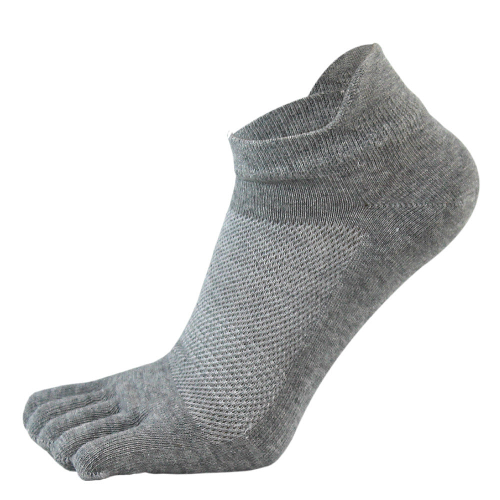 Calcetines de malla con punta abierta y talón corto para hombre