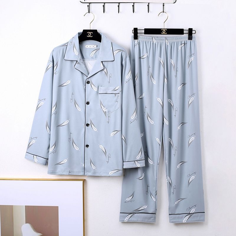 Pijama minimalista de manga larga para hombre