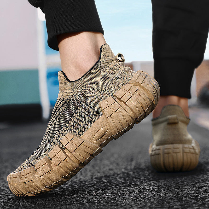 Zapatillas deportivas ligeras y antideslizantes de malla Flyknit para hombre